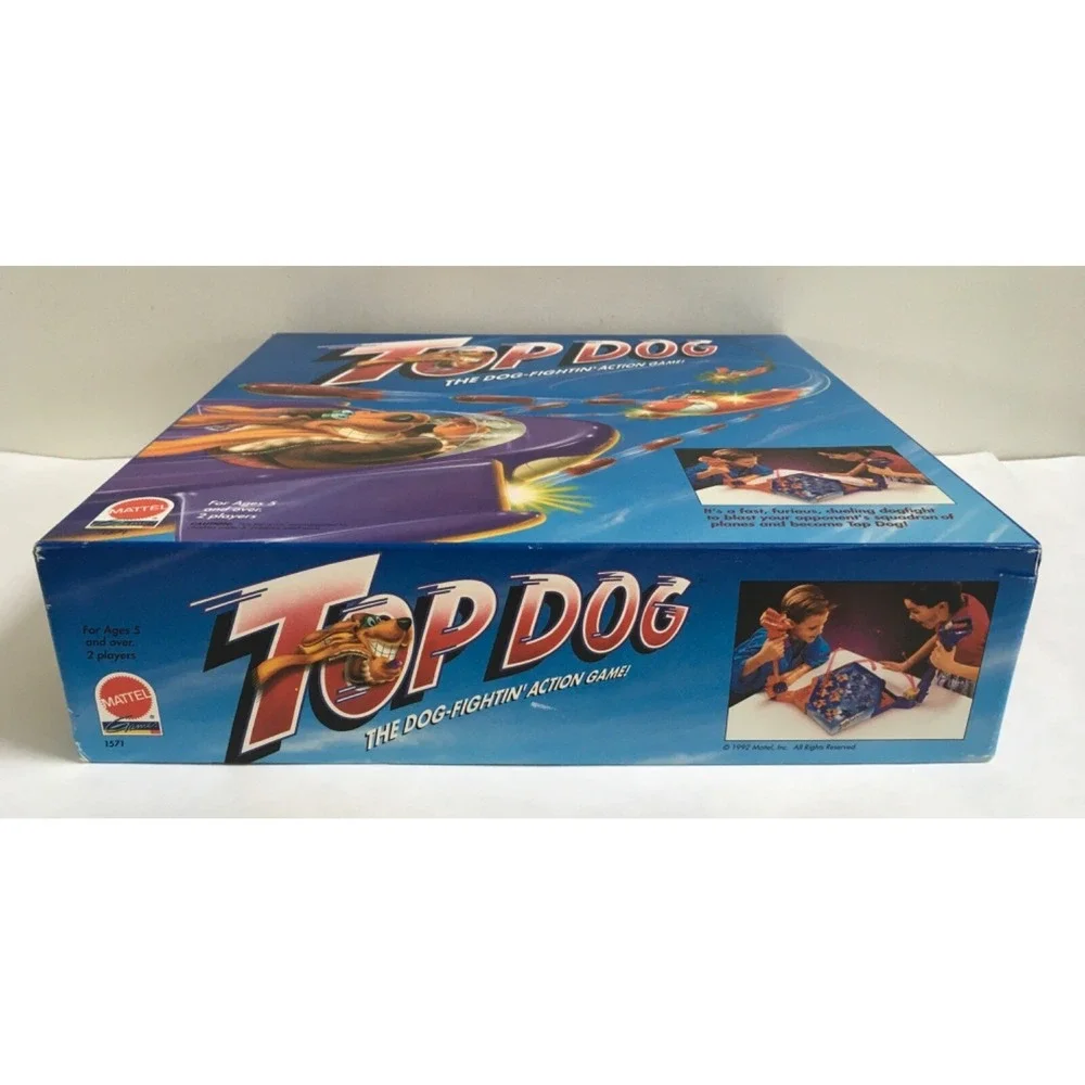 MATTEL - TOP DOG -  Dog Fightin  ACTION GAME 1992 Incomplete For Parts Only